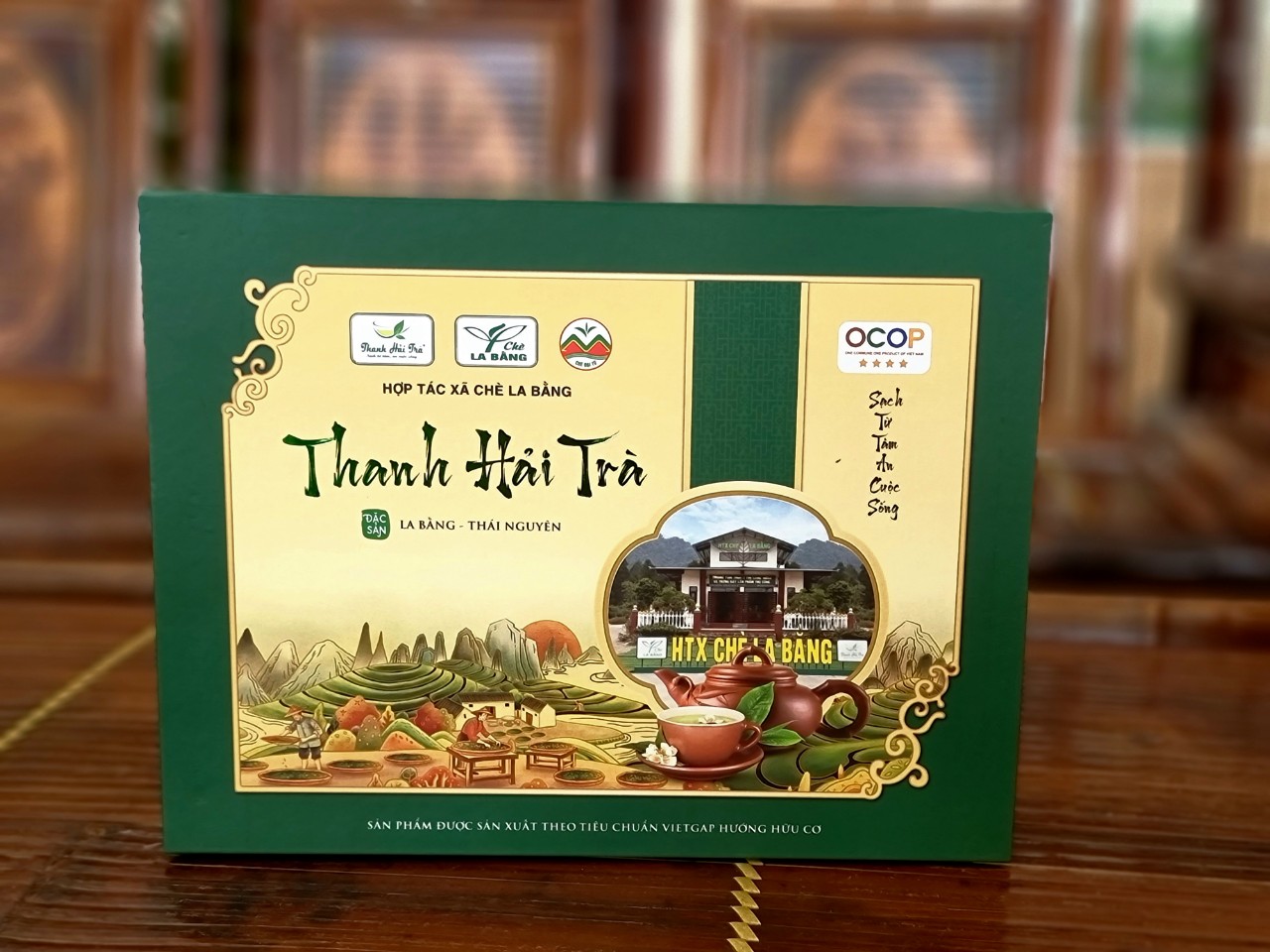 Thanh Hải Trà Hộp Giấy xanh 320gr