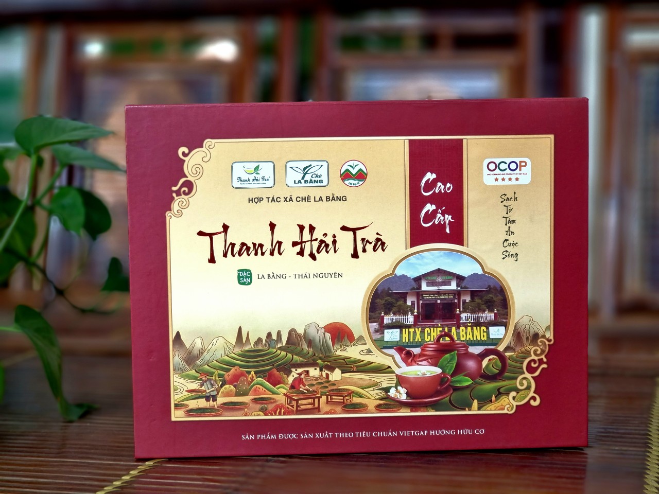 Thanh Hải Trà hộp Giấy Đỏ 320gr cao cấp