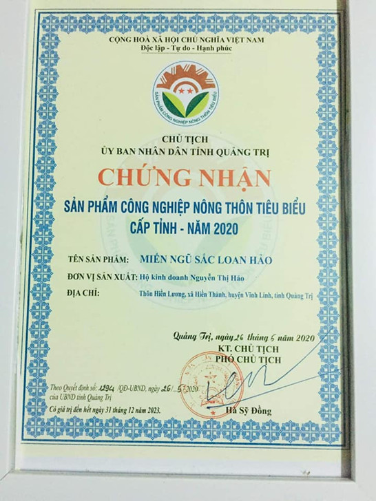 Miến ngũ sắc Loan Hảo