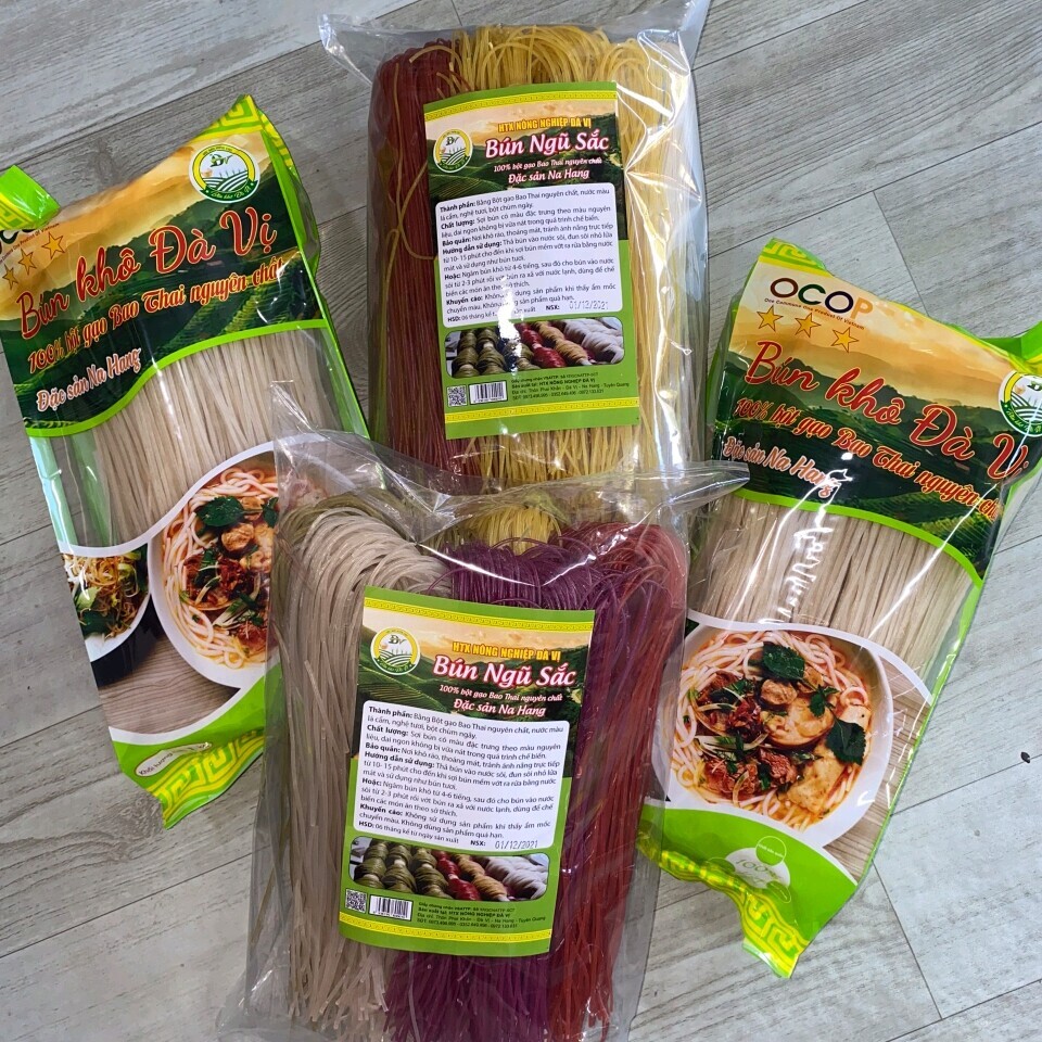 Bún khô Đà Vị- Na Hang ( Bún ngũ sắc)