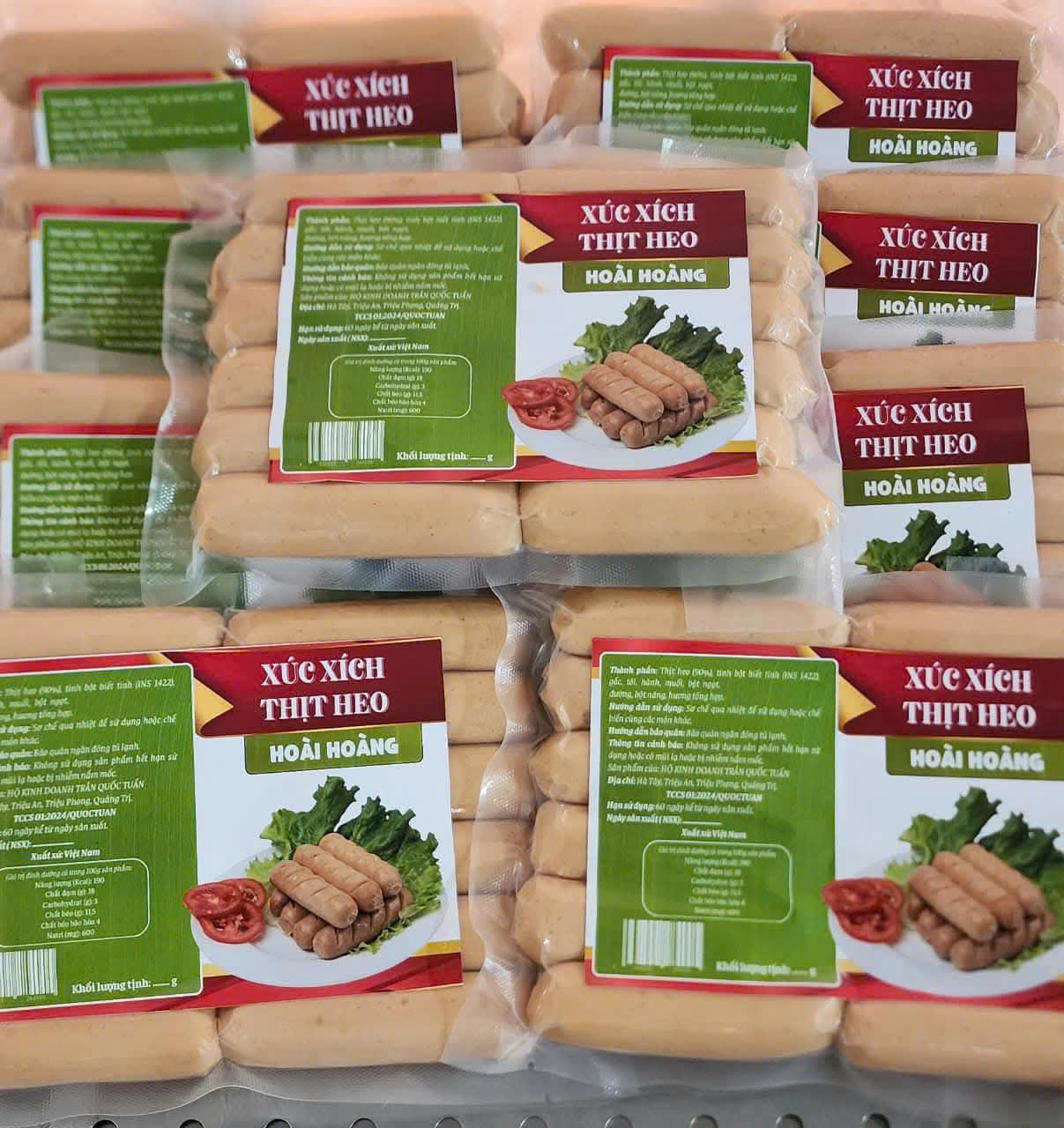 Xúc xích thịt heo Hoài Hoàng - Quảng Trị