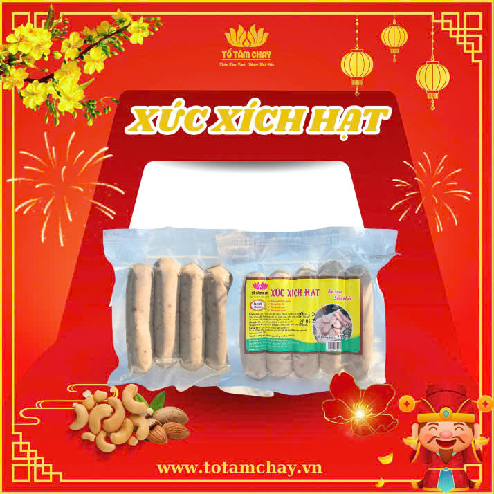 Xúc xích hạt chay Tố Tâm 