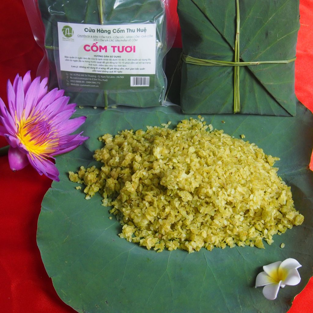 Cốm tươi Thu Huệ - đặc sản Hà Nội