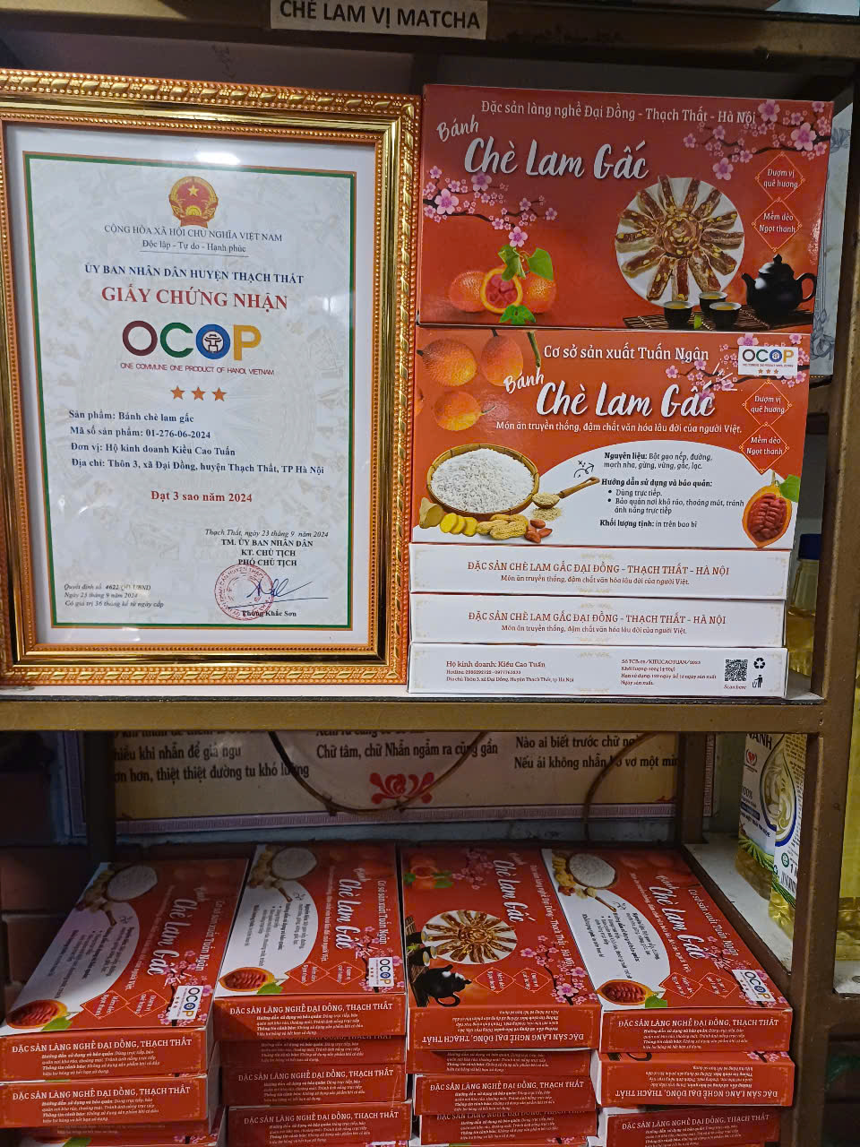 Bánh chè lam gấc - Hà Nội