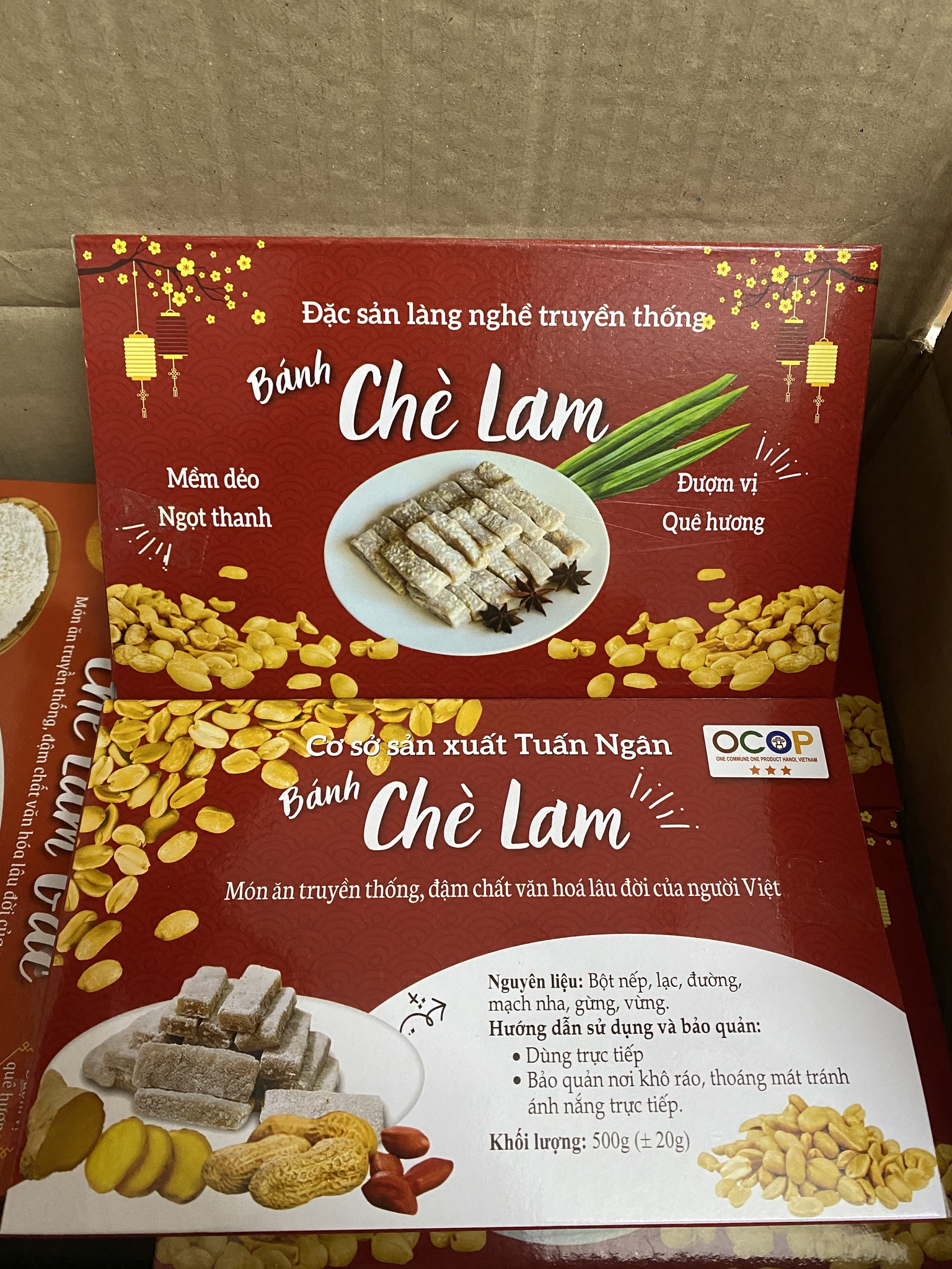 Bánh chè lam gấc - Hà Nội