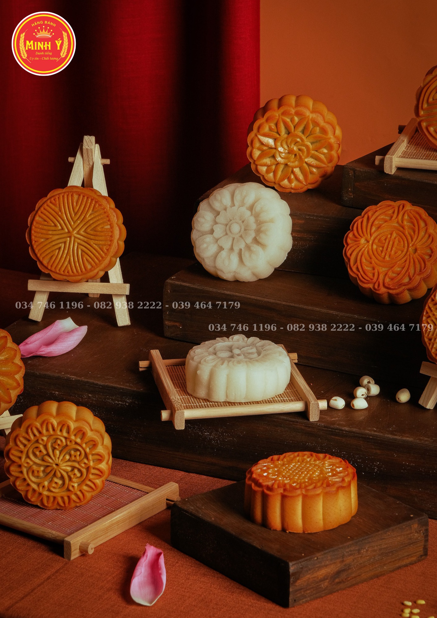 Bánh nướng nhân đậu xanh hạt dưa Minh Ý