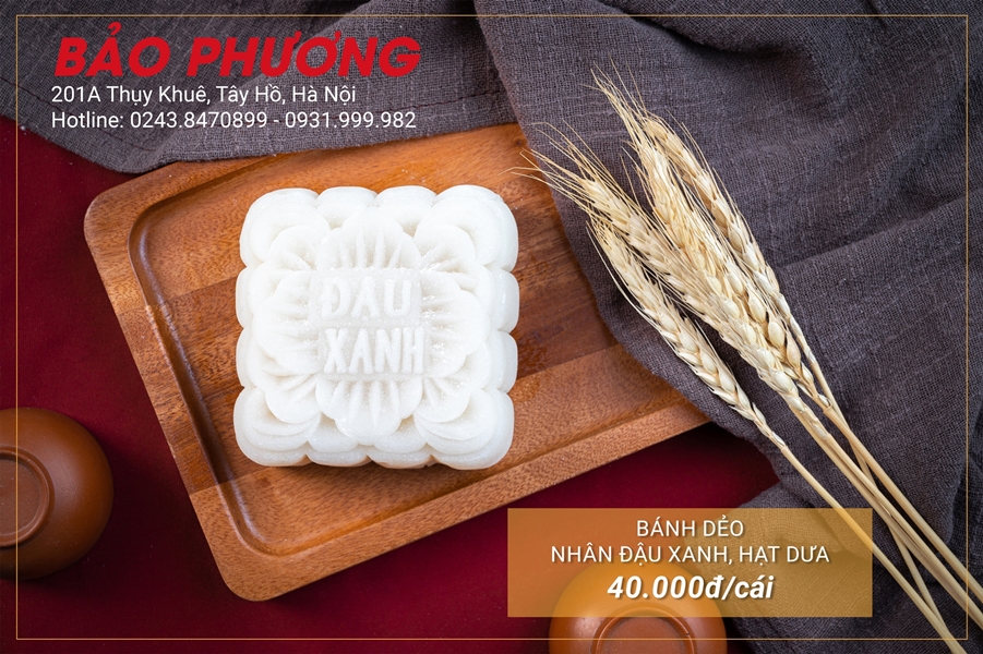 Bánh dẻo nhân đậu xanh (Bảo Phương)
