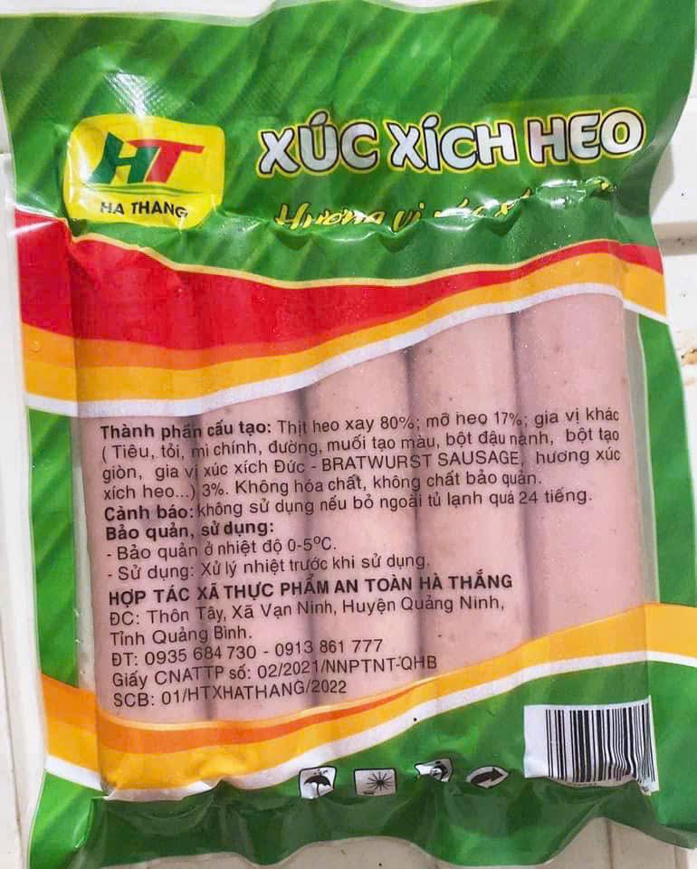 Xúc xích heo Hà Thắng - Quảng Trị